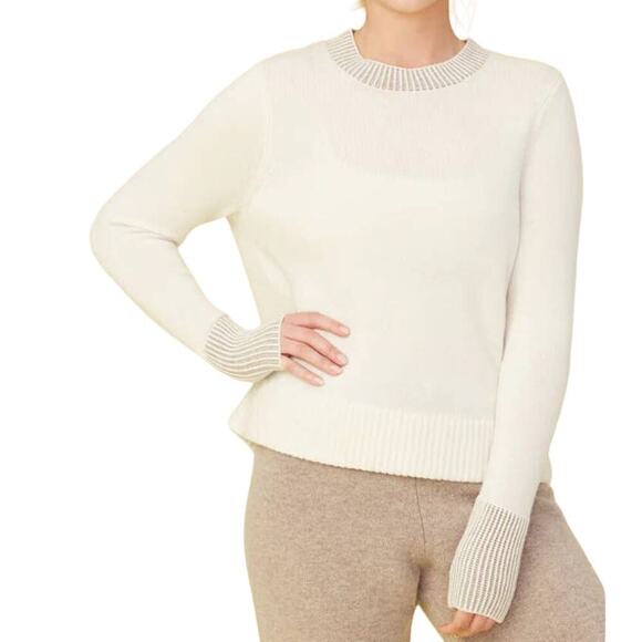 Summersalt The Coziest Cashmere Crew Cream Sz L - Picture 2 of 7